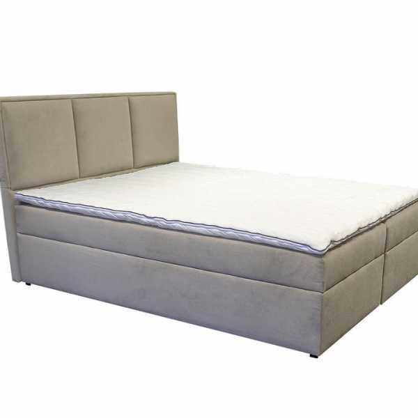 Green boxspring ágy 140