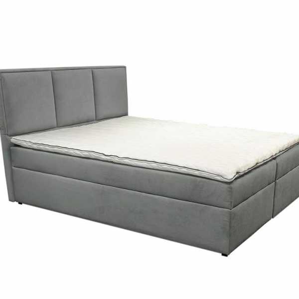Green boxspring ágy 140